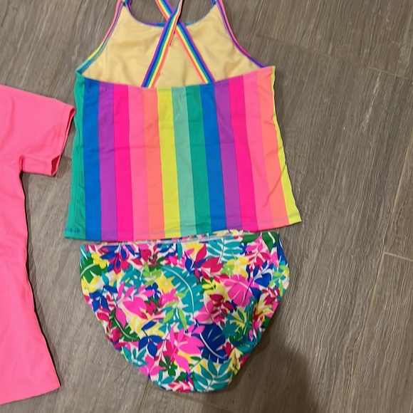 Lands end 3 pc swimsuit SZ 14 - Picture 3 of 3